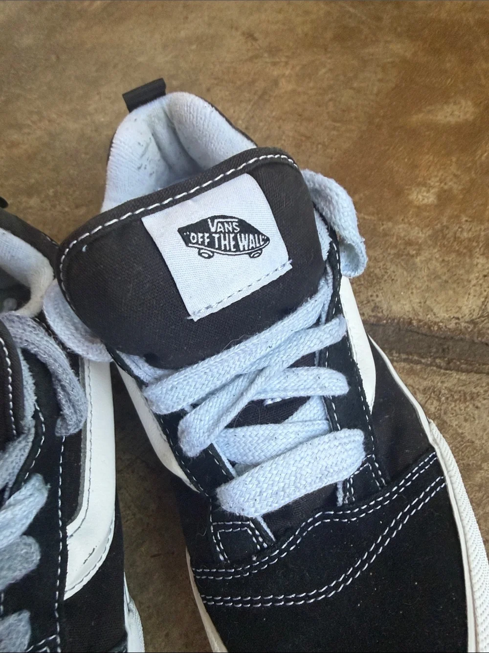 Vans Kids Black and White Old Skool Low-Top Sneakers